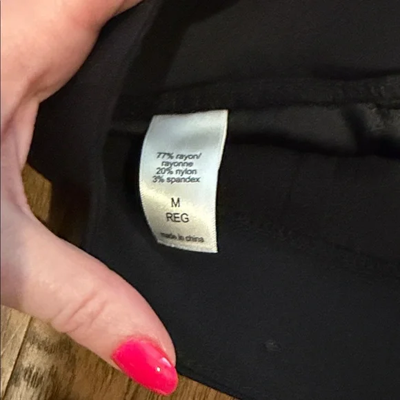 Three-Stretch Ponte Pants Set - Black & Camel - Picture 2 of 3